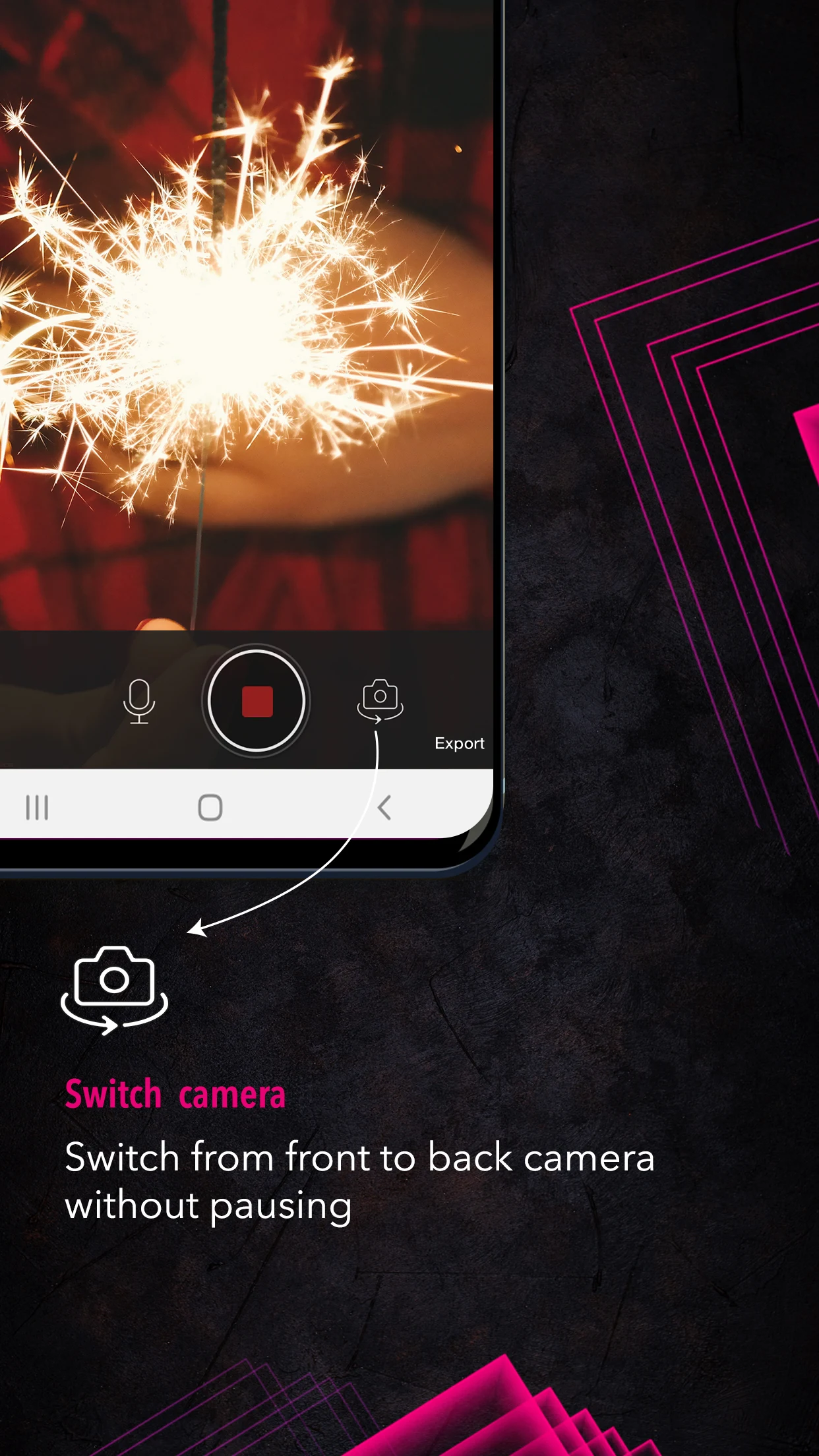 Nonstop Video Cam : Pause & Sw screenshot